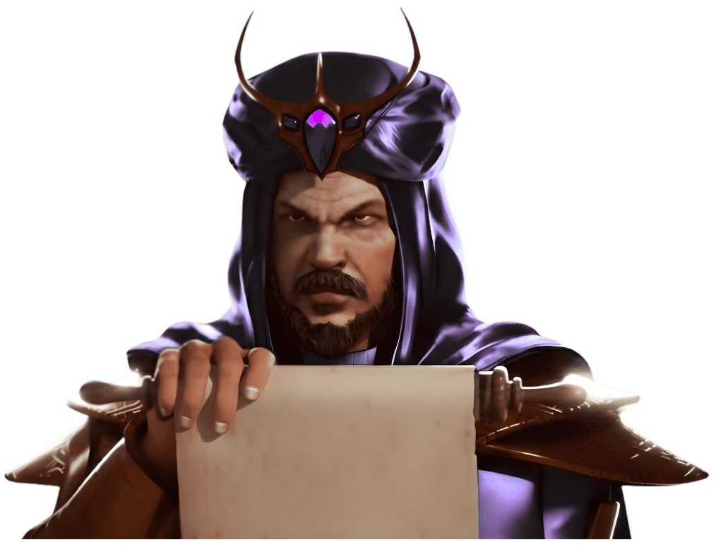3D facial animation expression close-up of game villain character