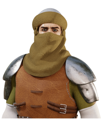 Khalid-Ibn Al-Walid Arabic General - Crown of Khosrow