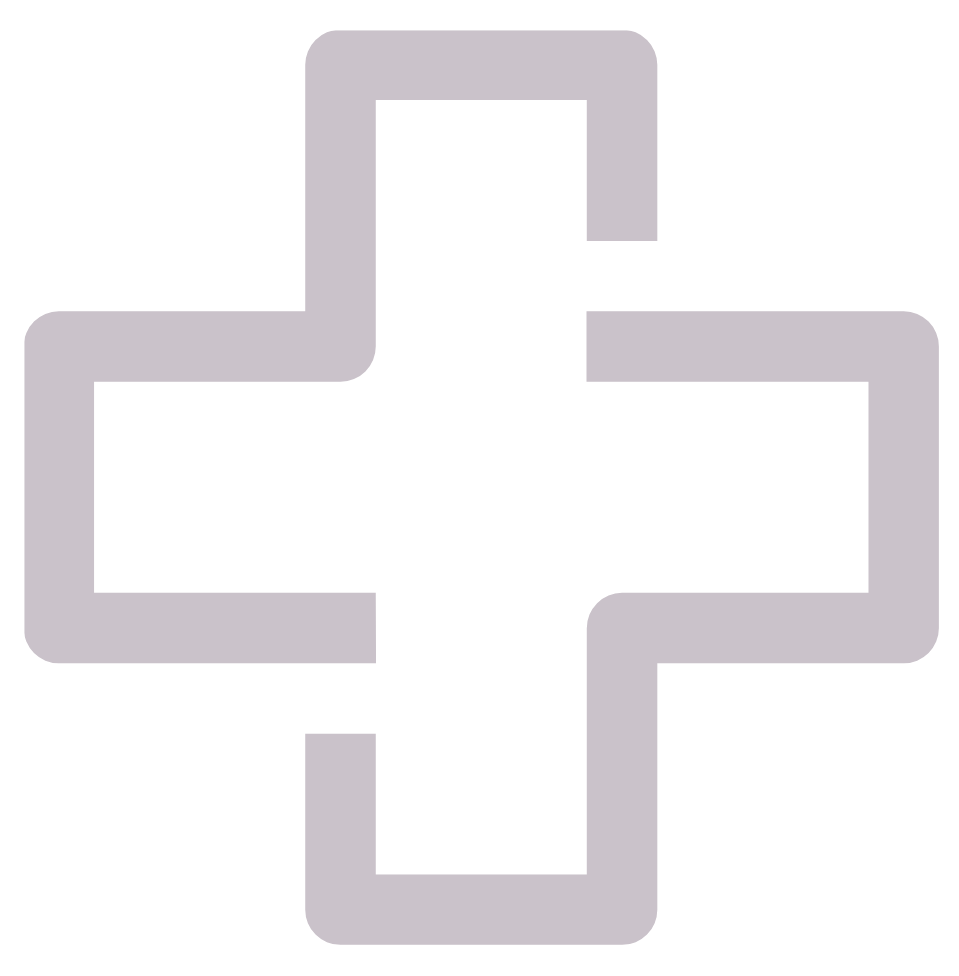 Healthcare industry icon with medical cross symbol