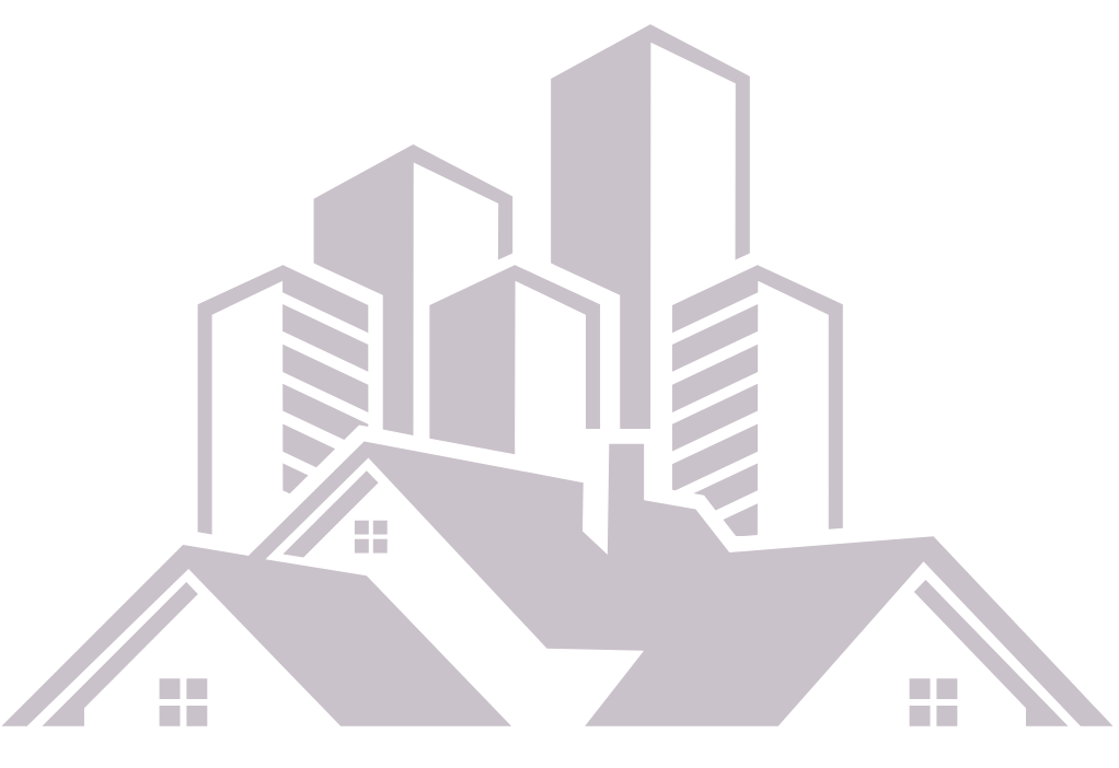 Real estate and architecture industry icon with buildings