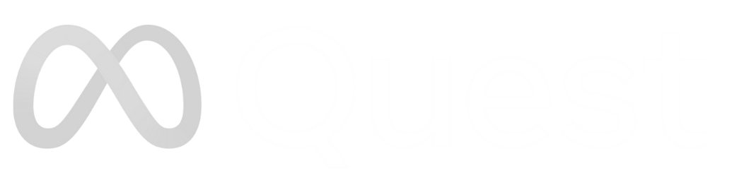 Meta Quest logo for virtual reality headset platform