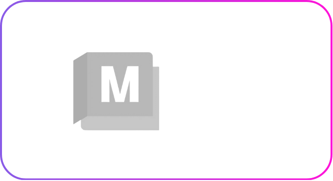 Professional 3D modeling software icon for games character rigging and animation production