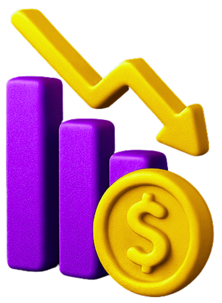 Staff augmentation outsourcing cost efficiency showing reduced expenses and budget optimization with declining costs