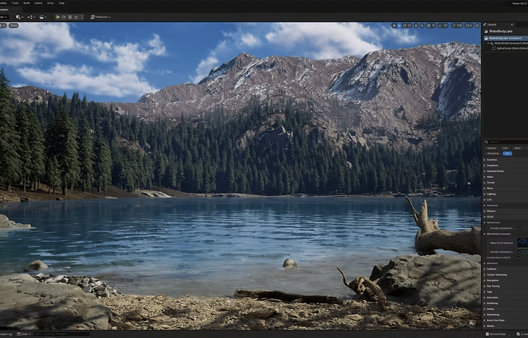 What’s new in Unreal Engine 5.1? 2 Algoryte hlod water support in unreal engine 5 1 1920x1080 e402b5c30a87