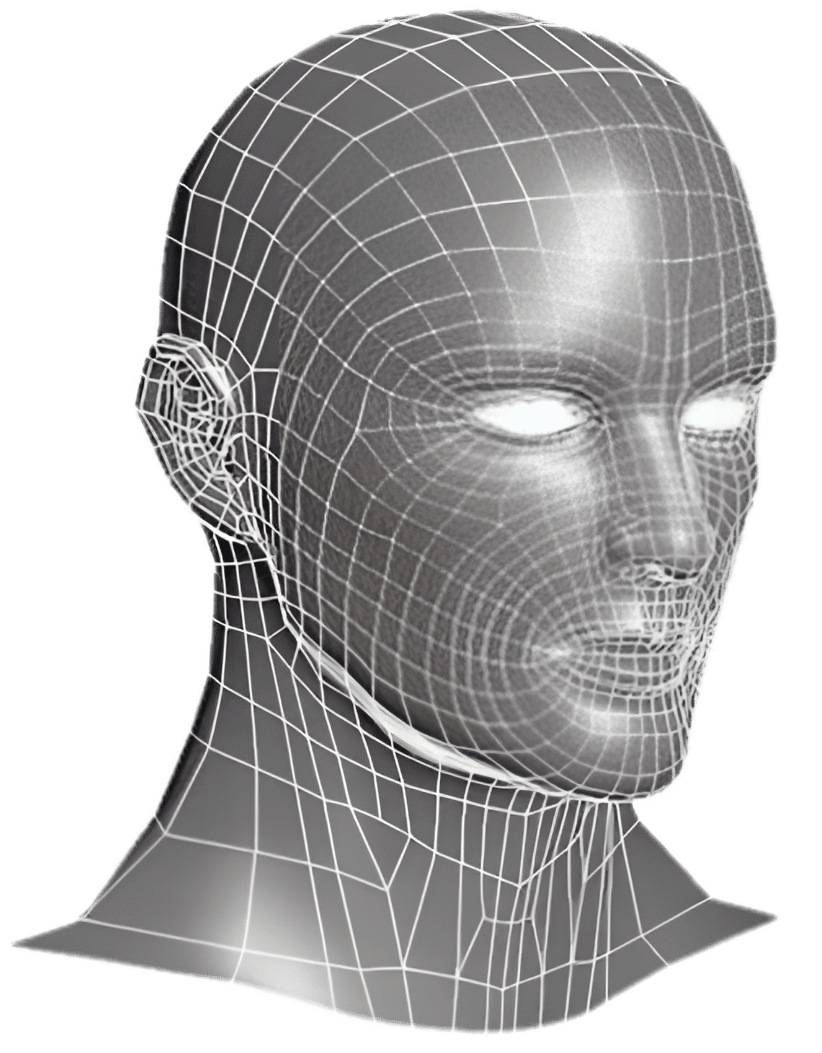 Game art services for 3D optimization and rigging setup with purple character model, skeleton bones, and joint hierarchy display panel