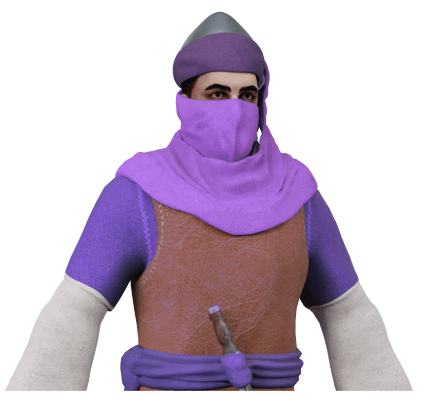 An Arabic stylized game character