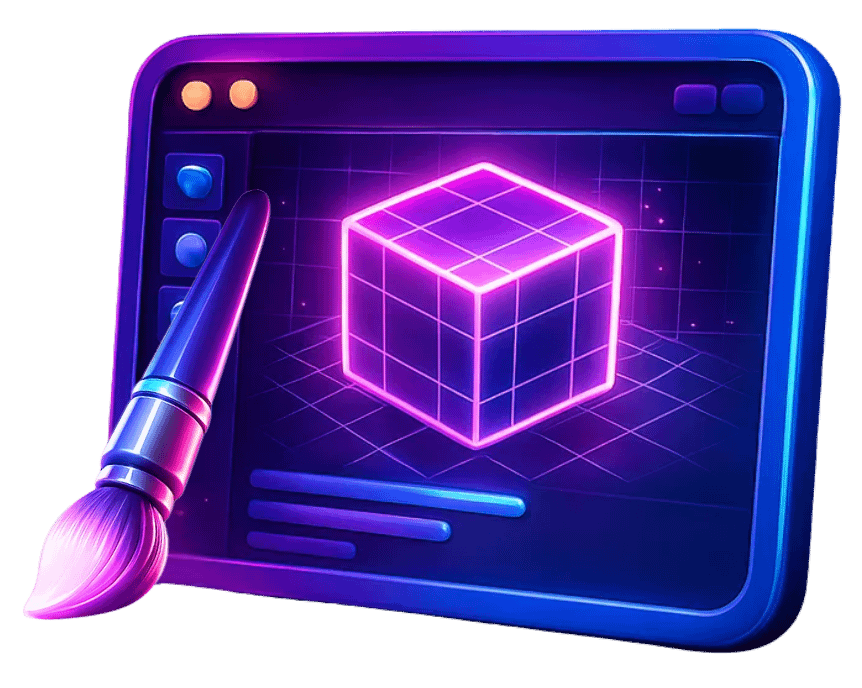 Game art outsourcing services with 3D modeling software tools for game asset creation, character design and environment development