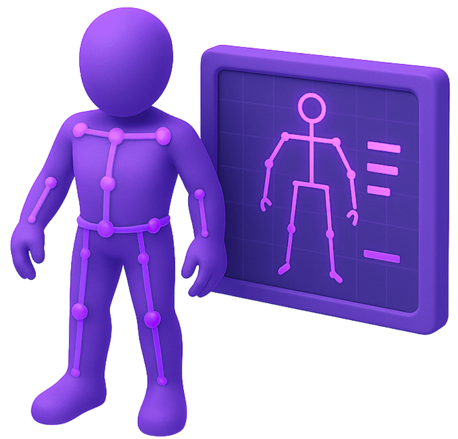 3D game art character rigging with wireframe head model showing topology, edge flow, and skeletal structure for animation setup