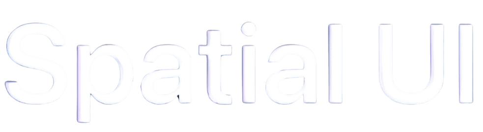 Spatial UI logo for virtual reality user interface design