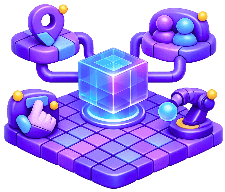 MR spatial computing with environment mapping and tracking