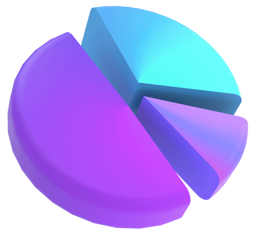 Data science services featuring a pie chart