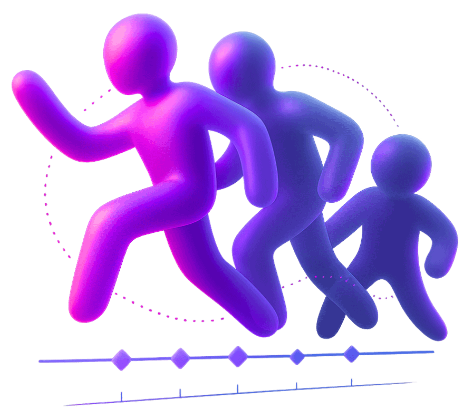 3D animation blocking and timing pass with running character keyframes